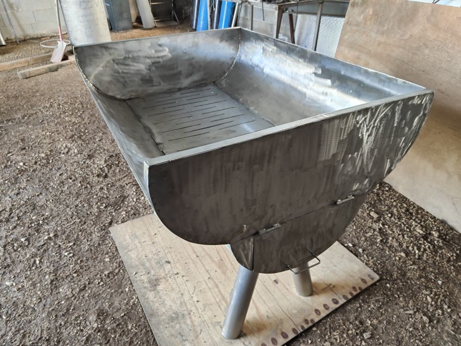 Fogareiro/churrasqueira inox