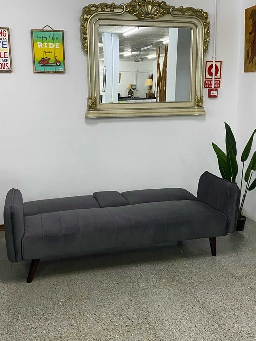 Sofá cama cinza NOVO!! entrega gratis