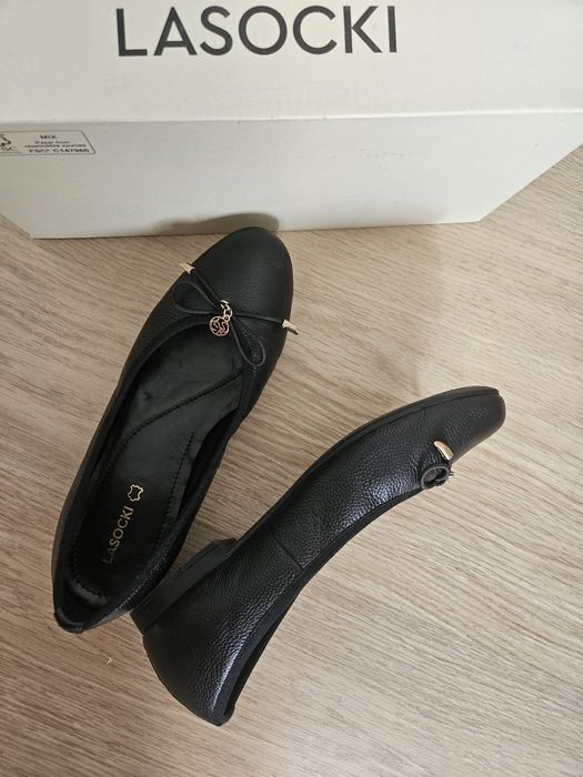 Skórzane balerinki,  r. 36 Lasocki, jak nowe!!