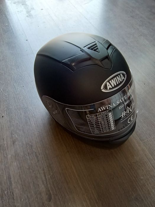 Nowy kask AWINA czarny mat