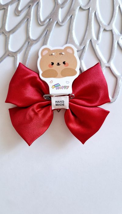 Kokardka przypinka do wózka niemowlęcego nowa