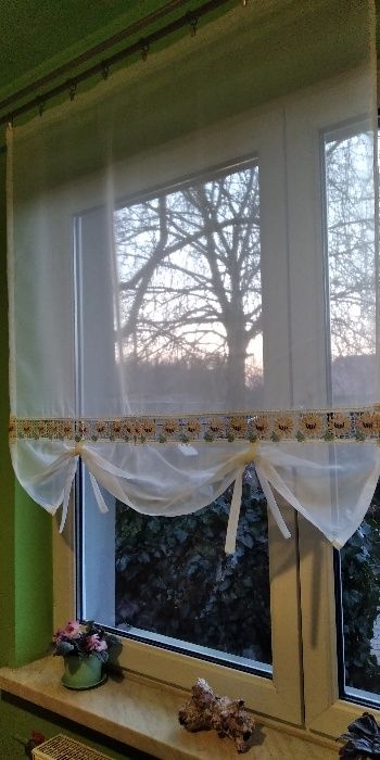 Firanka panel ekran słoneczniki