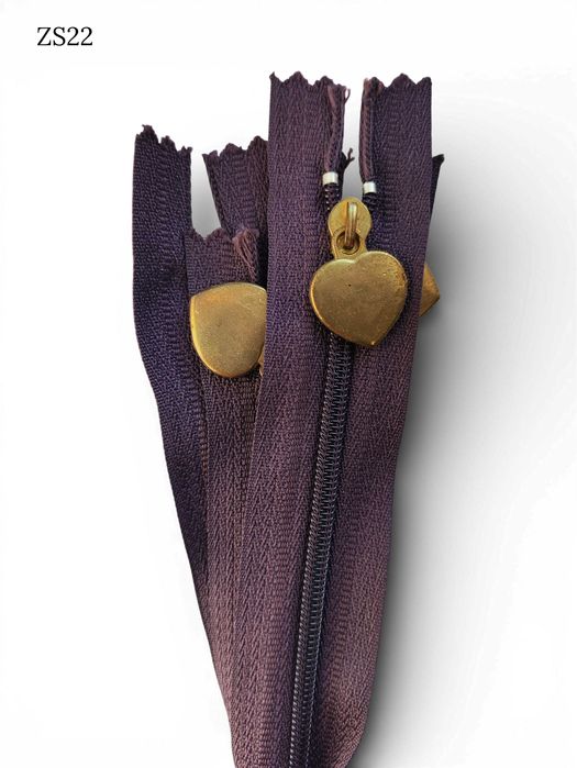 Zamek błyskawiczny spiralny 10cm #5, ciemny fiolet