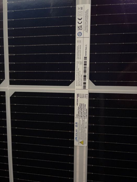 Нові сонячні панелі JA Solar 590W Bifacial JAM72D40-590/MB (6 шт.)