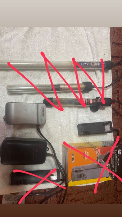 Фильтри,компресори,обігрівачи для акваріумних рибок