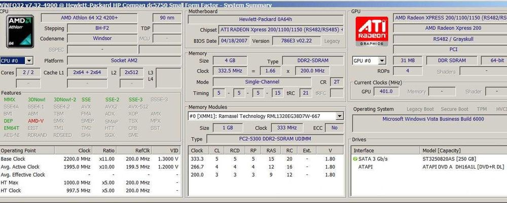 Komputer Stacjonarny HP, monitor GRATIS
