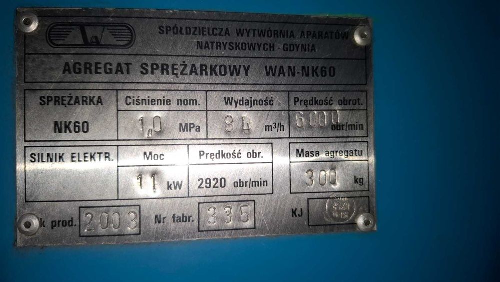 Sprężarka powietrza WAN NK60/11