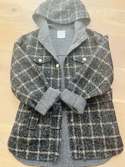 Sliczna kurtka płaszcz Sandro r 34 welna Nowy styl Marant