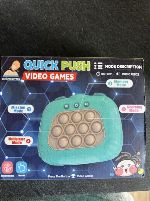 Іграшка Quick Push Video Games (поп-іт антистрес), 3+