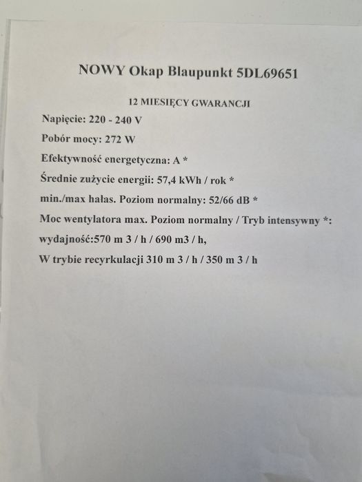 Okap kuchenny 90 cm