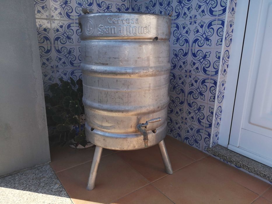 2 Barril aço inox para vinho