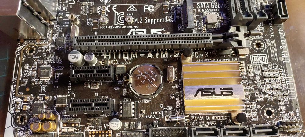Motherboard ASUS H110M-A/M.2 + CPU i5-6400 + 16GB (2x8GB) DDR4