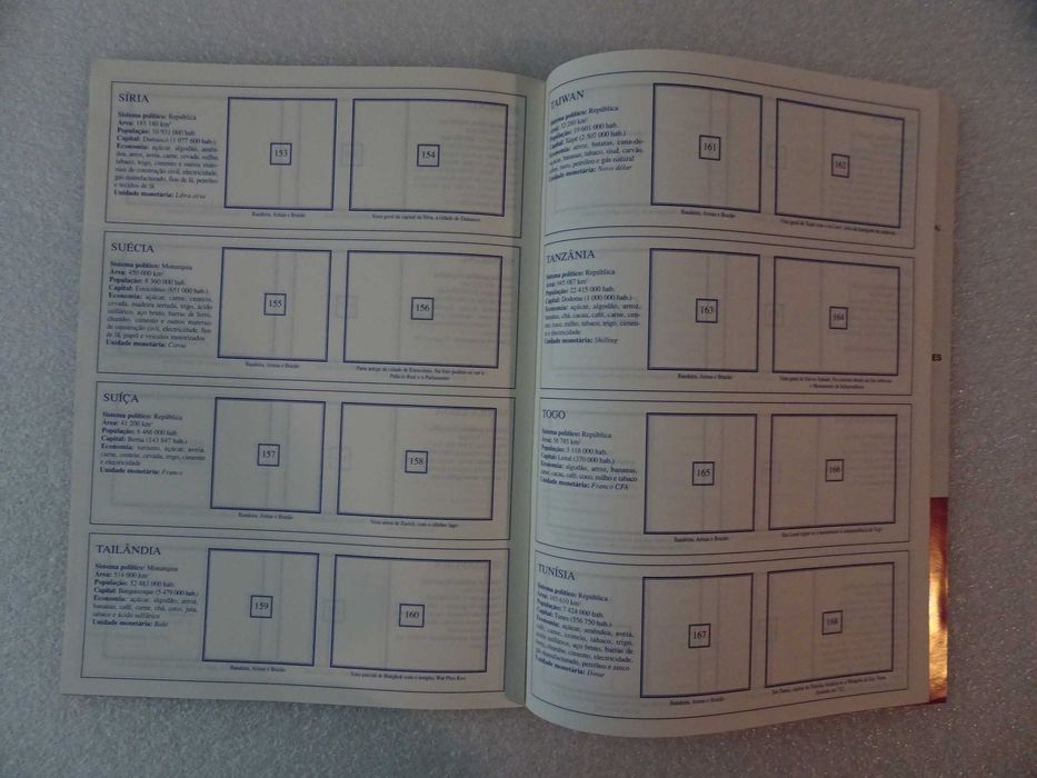 Caderneta de cromos vazia - Europer - Países do Mundo
