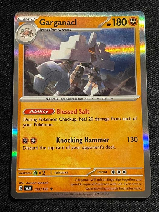 Pokémon Card Garganacl 123/193 Paldea Evolved