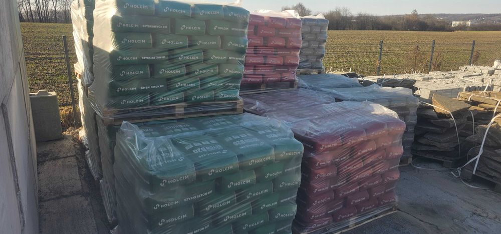 Beton workowany szybki B20 B25 B30 Cement worek piasek półsuchy