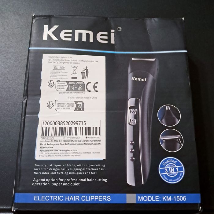 Maquina de cortar cabelo kemei