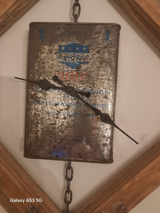 Zegar  wiszący w stylu  loft