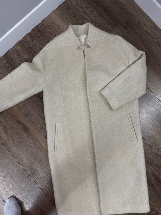Пальто Кардиган куртка жіноча молочне H&M