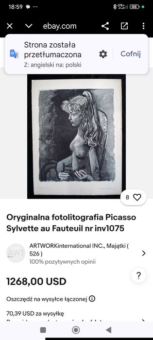 Pablo Picasso - Sylvette au Fauteuil - 60-te