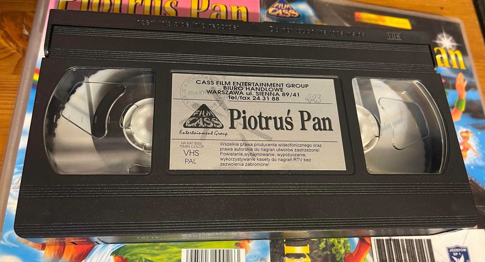 Kaseta VHS Piotruś Pan