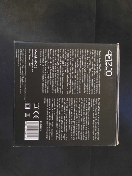 Masażer do szyi karku pleców ciała Shiatsu 4FIZJO