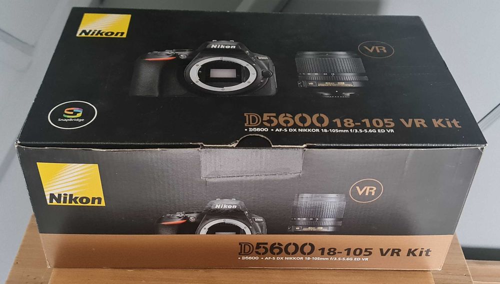Aparat NIKON D5600 + Obiektyw 18-105 VR kit - stan idealny