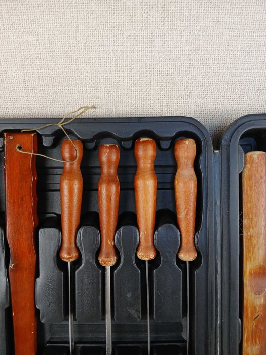 Zestaw do grilla Zestaw BBQ Box Używany w walizce