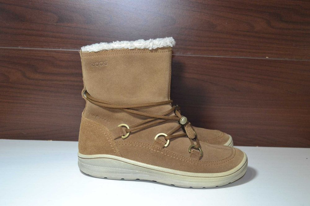 ecco 37р зимние сапожки hydromax зимние