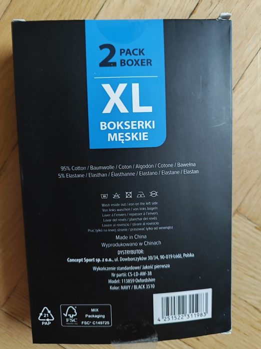 Bokserki męskie Lonsdale XL