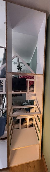 Szafa drewniana z lustrem 188x255x60cm gotowa do odbioru