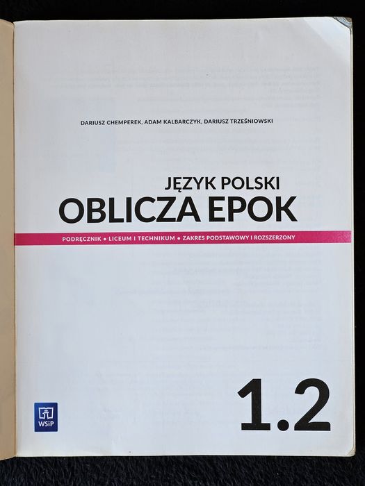 Język polski. Oblicza Epok 1.2.    / WSiP /