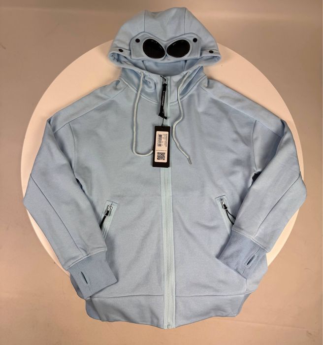 Зіп-худі CP Company з очками чорне/ зіпка сп компані зелена/ худі сіпі