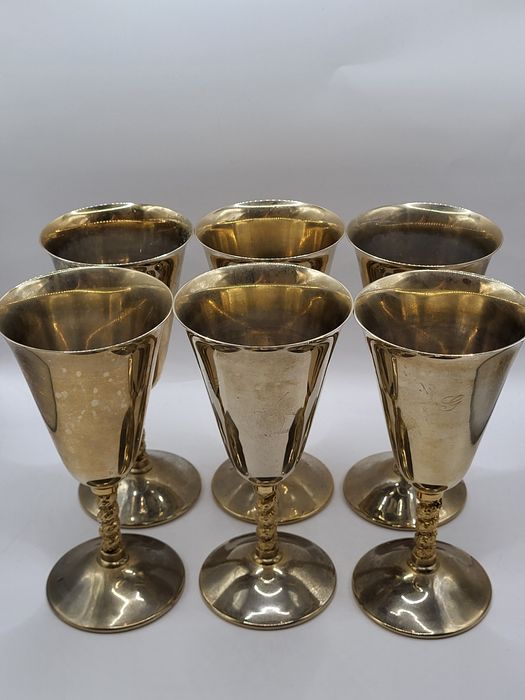 Pozlacane kielichy, 6 szt. Hiszpania