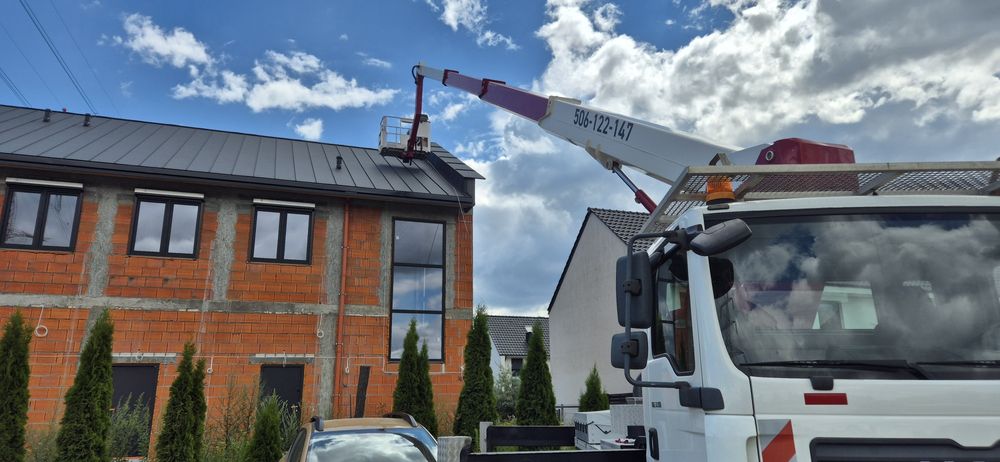 Usługi podnośnikiem koszowym  27m
