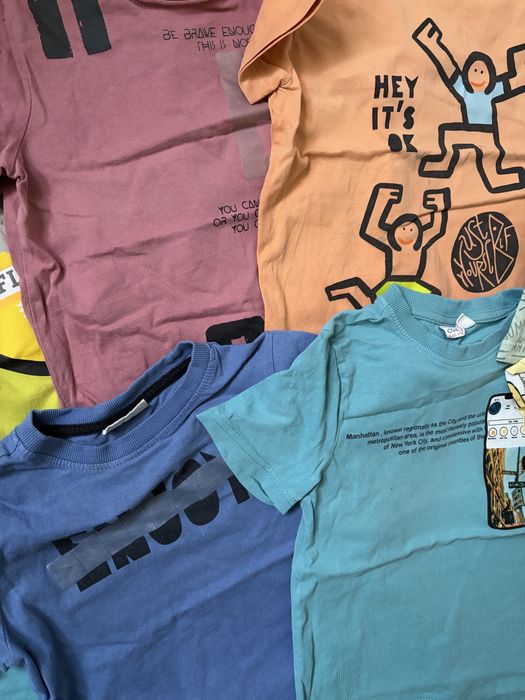 Zestaw 8+2 koszulki tshirty r 110 Cocodrillo bawełna