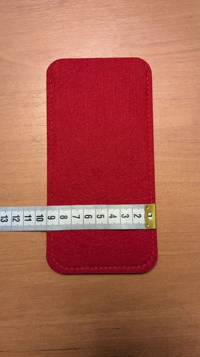 Чохол для окулярів тканевий червоний