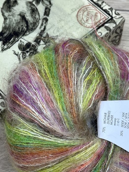 Мохер шовк пряжа вʼязальна швейцарія  вовна рукоділля