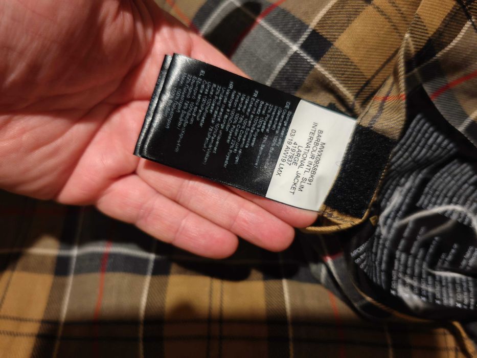 Barbour International Original encerado SLIM L