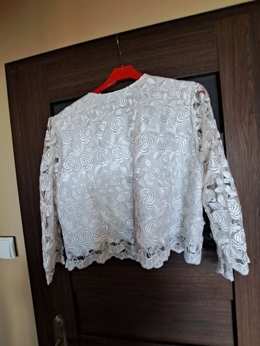 Koronkowa marynarka,bluzka M