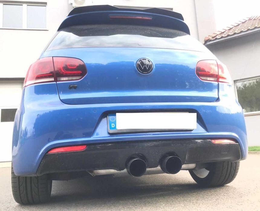 Tłumik końcowy przelotowy VW Golf 5 6  R32 końcówki 2x100mm