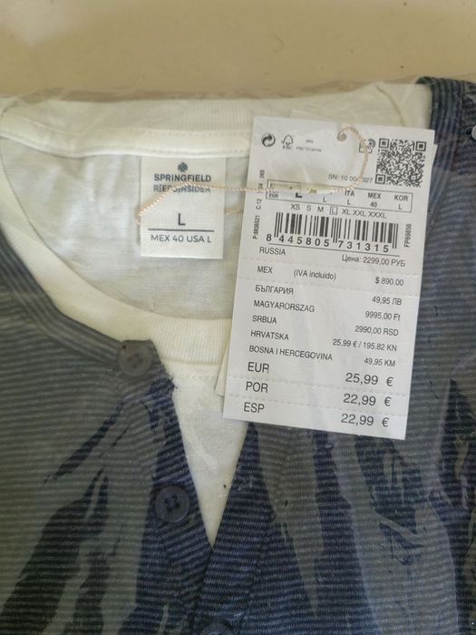 2 Sweat shirts novas da Springfield embaladas.