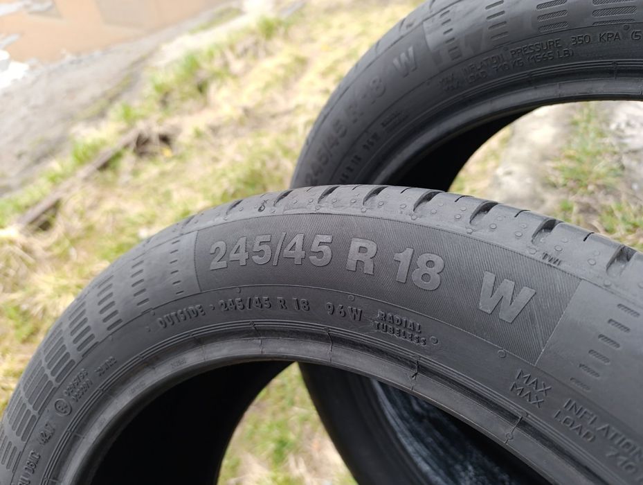 Літні шини Continental 245/45 R18 резина Р18
