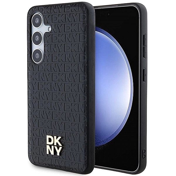 Etui DKNY Leather Pattern Metal Logo MagSafe na Samsung Galaxy S24+ -