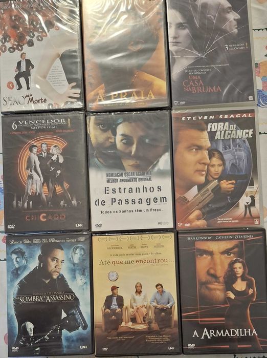Filmes DVDs - novos e selados (O valor indicado é por 1 DVD)