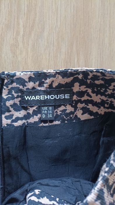 Sukienka w panterkę Warehouse rozmiar 34