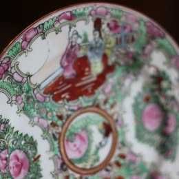 Prato fabricado em Macau c/selo original *