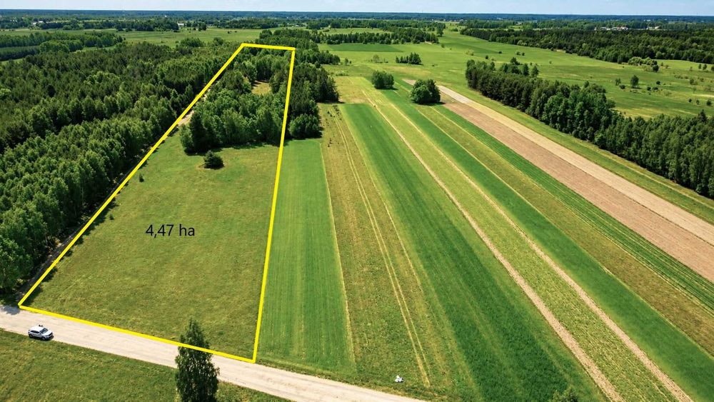 Prywatna przestrzeń z potencjałem 4,47ha- warunki zabudowy na 0,5 ha - Widok 5