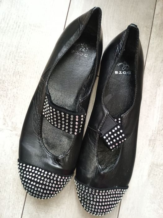Baleriny z skóry naturalnej DOTS Couture
