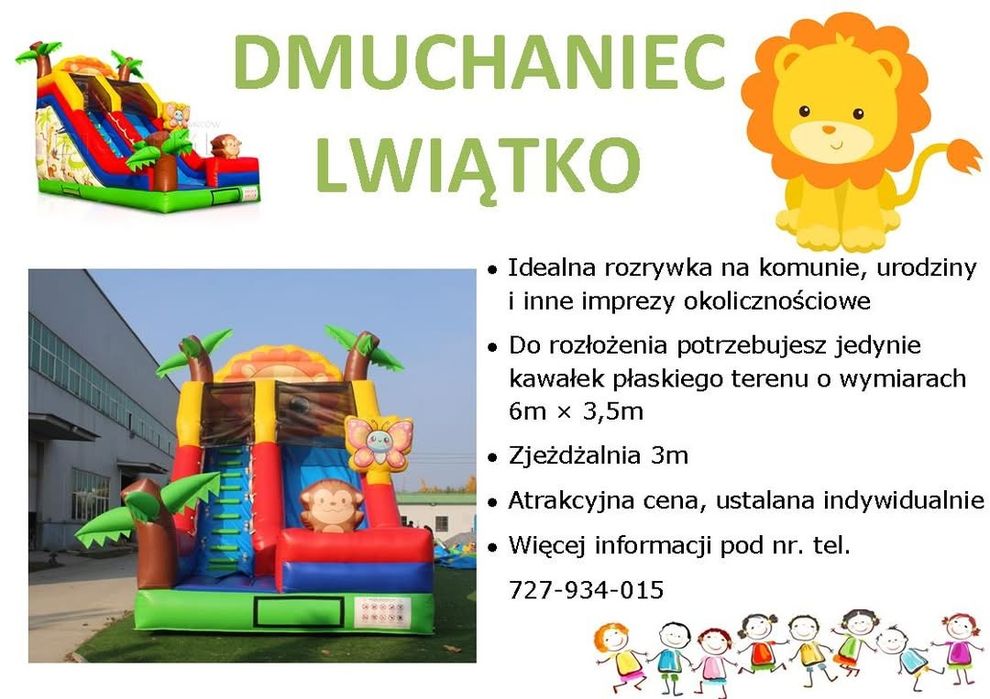 Wynajem Dmuchanej Zjeżdżalni