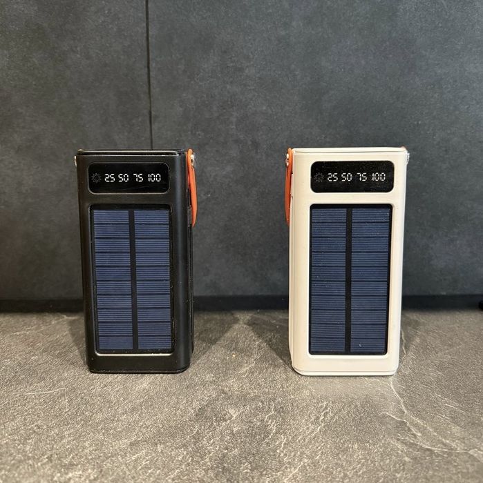 Power bank 200000 mAh павербанк, usb, lightning, type-c сонячна панель